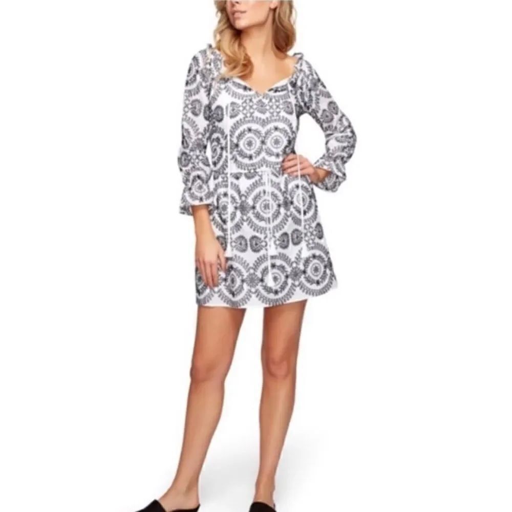 Sam Edelman Embroidered Shift Dress Size 6 - Picture 12 of 12